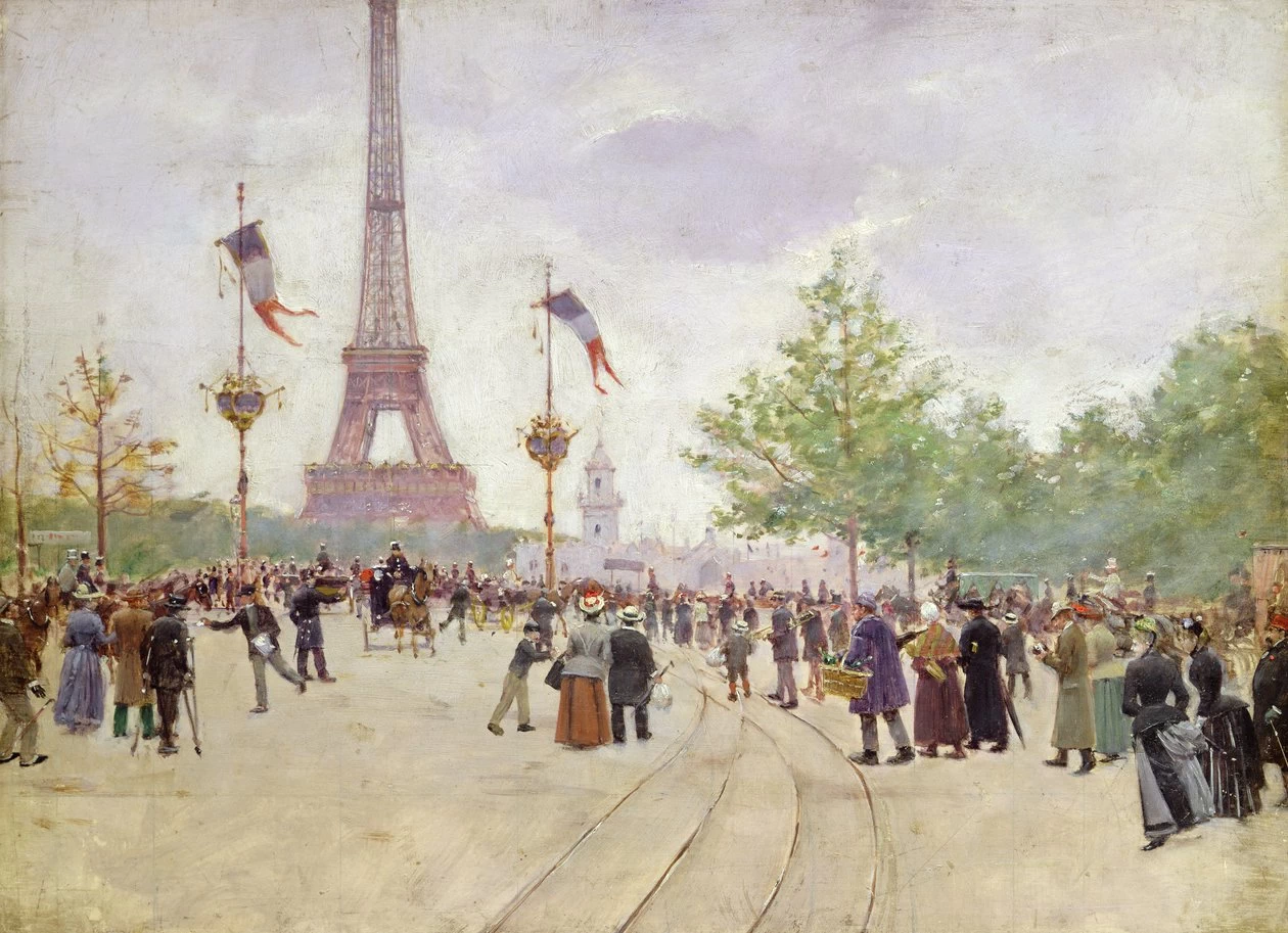 Ingresso all'Esposizione Universale, 1889 - La corsa a Longchamps, 1886, Museo Carnavalet